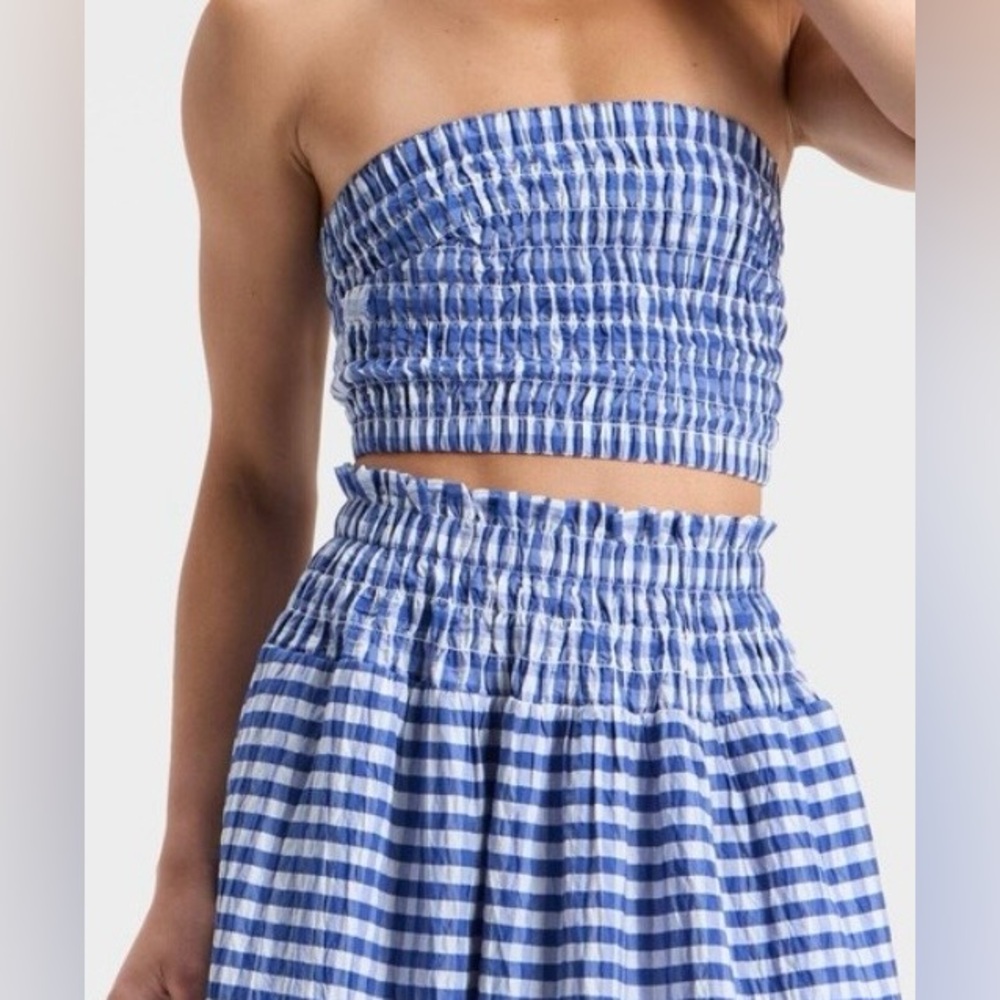 Universal Thread Smocked Crop Top Strapless Tube Women Size Medium